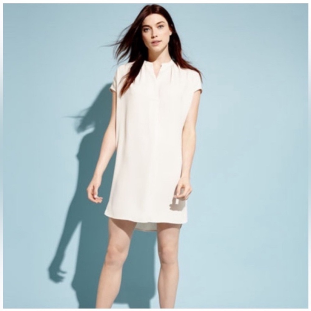 Vince White Sleeveless Dress